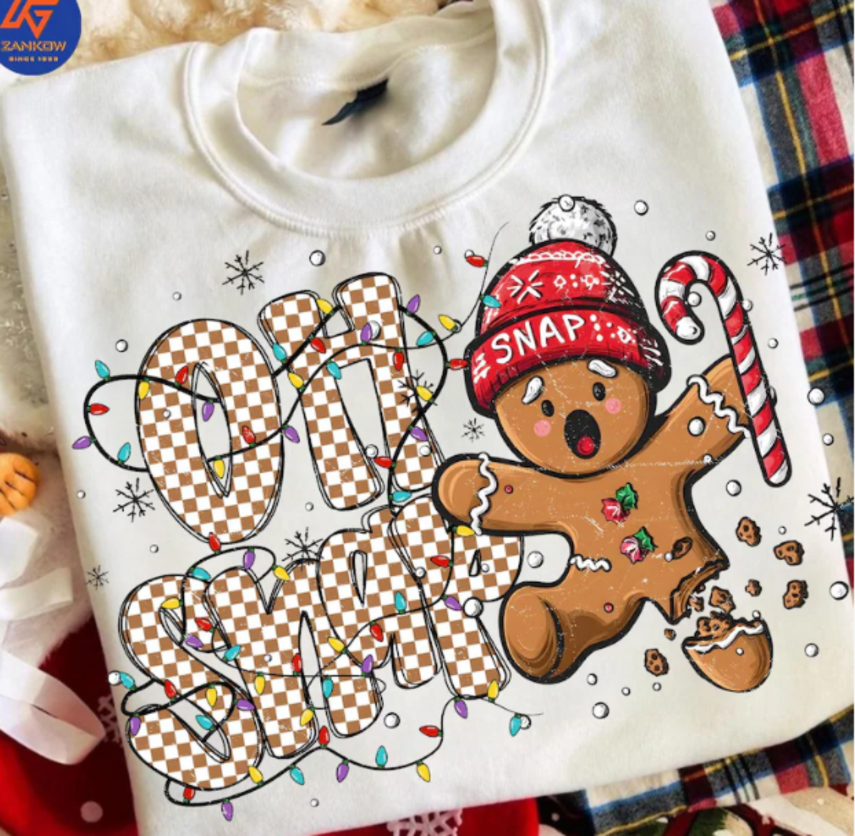 RTS OH SNAP GINGERBREAD DTF DIRECT TO FILM transfers ADULT 10.5X11.5