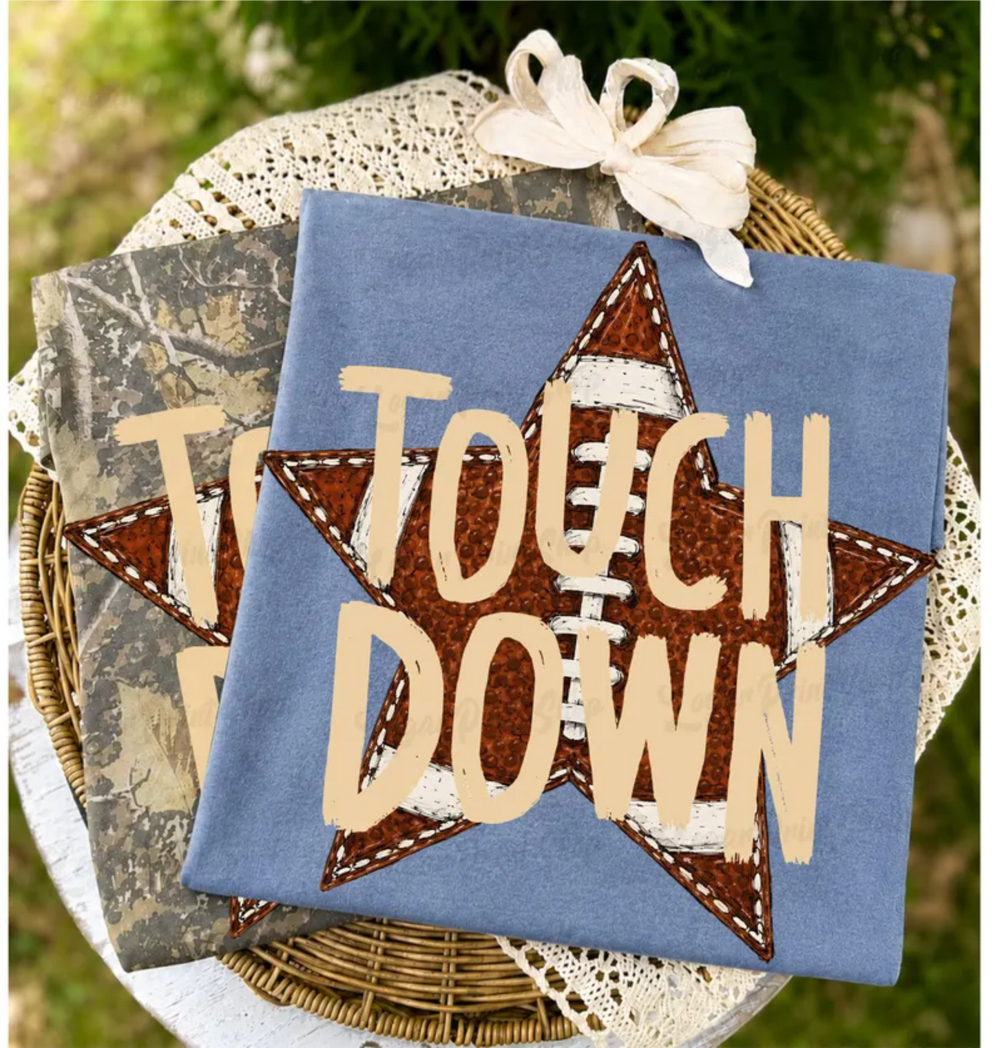 RTS TOUCH DOWN FOOTBALL DTF DIRECT TO FILM transfers ADULT 10X11.5