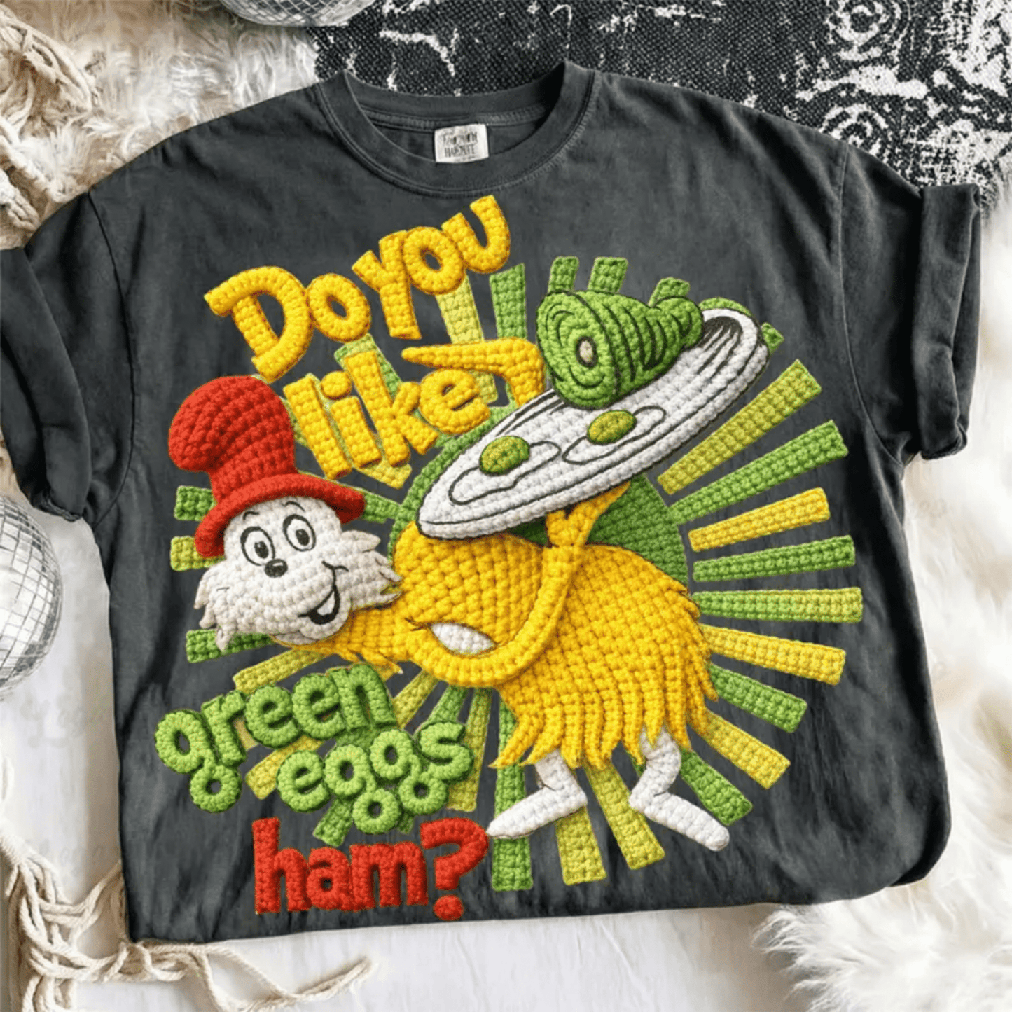 RTS DO YOU LIKE GREEB EGGS AND HAM SUESS DTF DIRECT TO FILM transfers ADULT 10X11.5 - Do it yourself Transfers