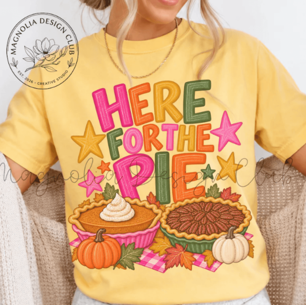 RTS HERE FOR THE PIE THANKSGIVING DTF DIRECT TO FILM transfers ADULT 10.5X11.5 - Do it yourself Transfers