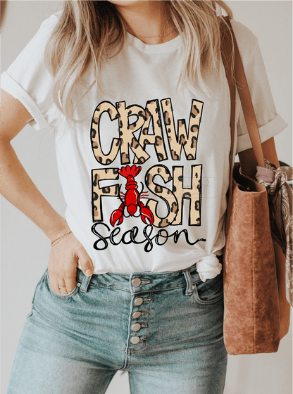 Crawfish season Mardi gras lobster craw fish size ADULT DTF TRANSFERPRINT TO ORDER - Do it yourself Transfers