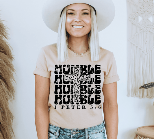 HUMBLE HUMBLE HUMBLE cross leopard SINGLE COLOR BLACK size ADULT DTF TRANSFERPRINT TO ORDER - Do it yourself Transfers