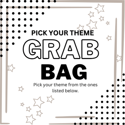IRON ON SAFE GRAB BAG Bundles GLITTER 20 TRANSFERS - Do it yourself Transfers