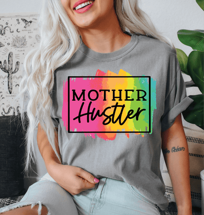 Mother Hustle Rainbow Frame size ADULT DTF TRANSFERPRINT TO ORDER - Do it yourself Transfers