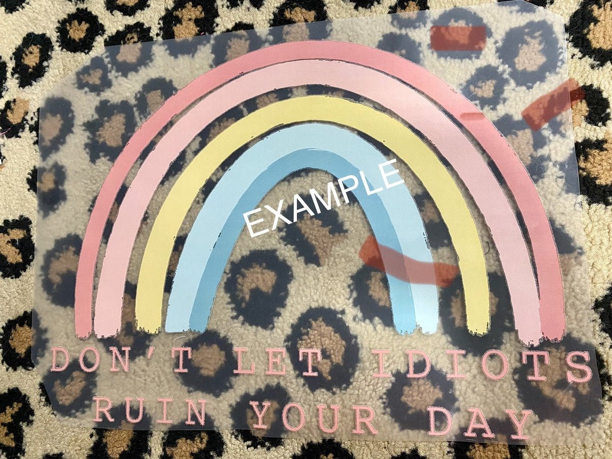 Not perfect just FORGIVEN multi color size 2x4 DTF TRANSFERPRINT TO ORDER - Do it yourself Transfers