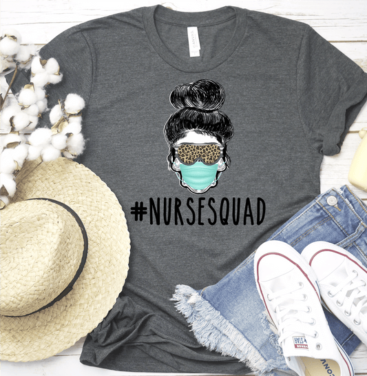 Nurse Squad Skull mask DTF TRANSFERSPRINT TO ORDER - Do it yourself Transfers