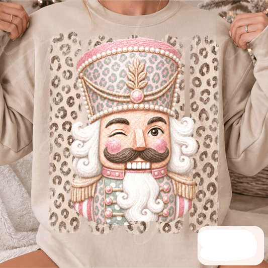 NUTCRACKER PINK LEOPARD DTF size ADULT 8.5x11.5 DTF TRANSFER PRINT TO ORDER - Do it yourself Transfers