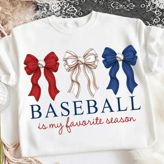 RTS BASEBALL IS MY FAVORITE SEASON DTF DIRECT TO FILM transfers ADULT 10X11.5 - Do it yourself Transfers