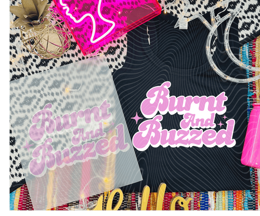 RTS BURNT AND BUZZED DTF DIRECT TO FILM transfers ADULT 9X12 - Do it yourself Transfers