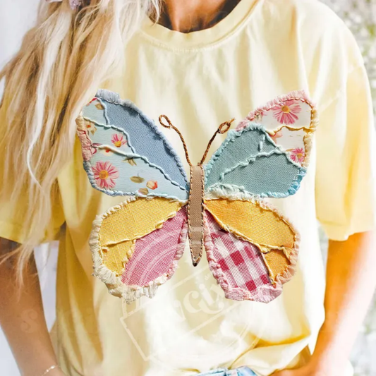 RTS BUTTERFLY MULTI COLOR DTF DIRECT TO FILM transfers ADULT 10X11.5 - Do it yourself Transfers