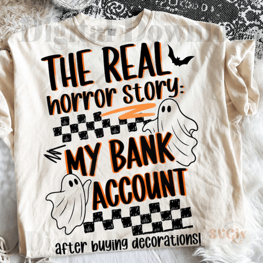 RTS THE REAL HORROR STORY MY BANK ACCOUNT DTF DIRECT TO FILM transfers ADULT 10X11.5 - Do it yourself Transfers