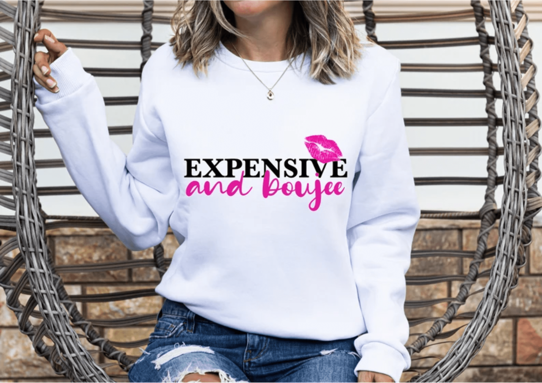 TRANSFER TUESDAY SHIPS MAR 5TH EXPENSIVE AND BOUJEE PINK MATTE THIN CLEAR FILM SCREEN PRINT TRANSFER ADULT 6X12 - Do it yourself Transfers