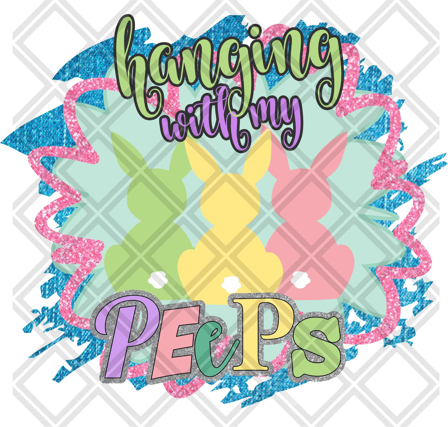 hanging with my peeps Digital Download Instand Download